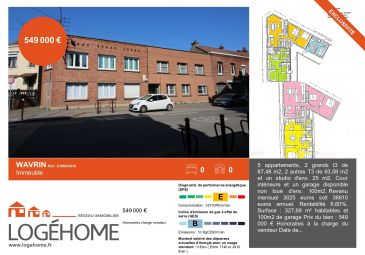Vente immeuble à Wavrin - Ref.ESWAV434 - Image 1