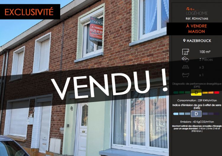 Vente maison à Hazebrouck - Ref.RDHAZ1646 - Image 1